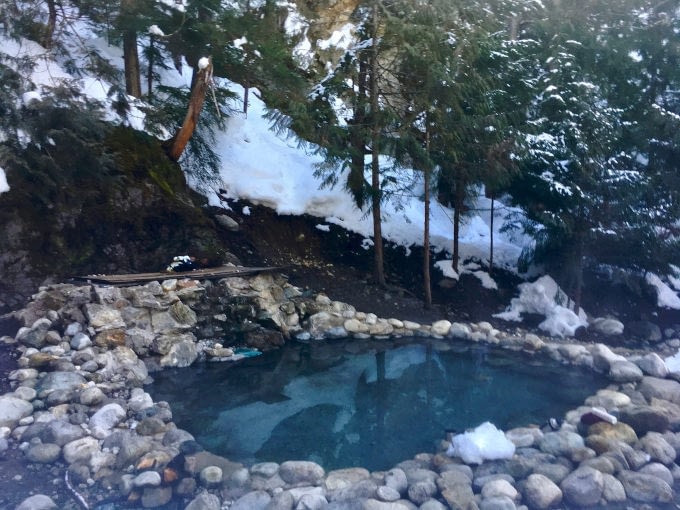 New constructed pool at Halfway Hot Springs